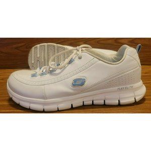 Women's Skechers Flex Elite Sneakers Athletic Shoes SN 11798EW White Size 10